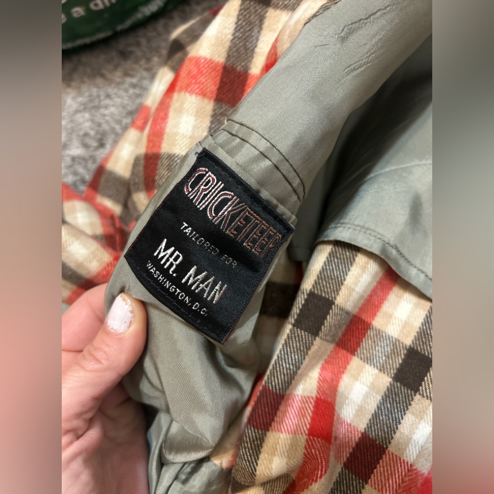 Vintage Cricketeer Mr. Man Washington D.C. Plaid Wool Blazer Med Preppy Old Mone View 4